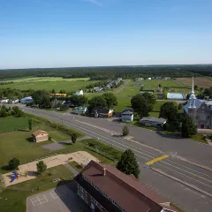 Photo : Les productions Benoit Jean 819 960-8999 Saint-Valère vu du ciel