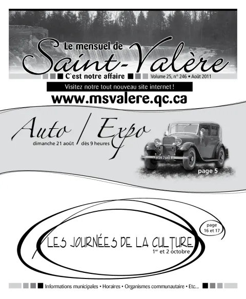 Le Mensuel de Saint-Valère Août 2011