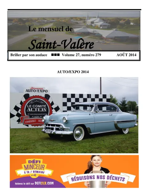 Le Mensuel de Saint-Valère Août 2014
