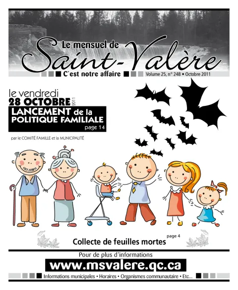 Le Mensuel de Saint-Valère Octobre 2011