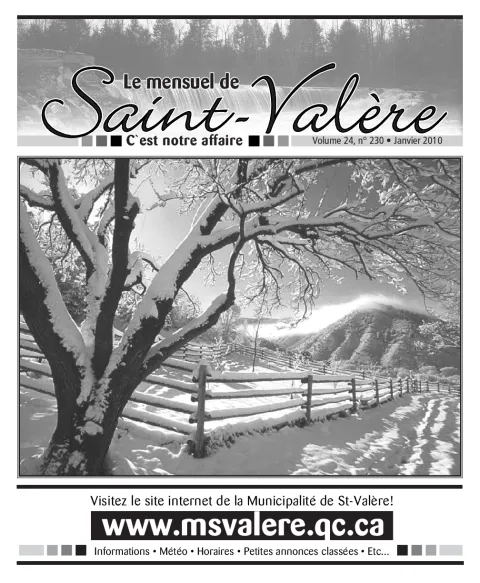 Le Mensuel de Saint-Valère Janvier 2010