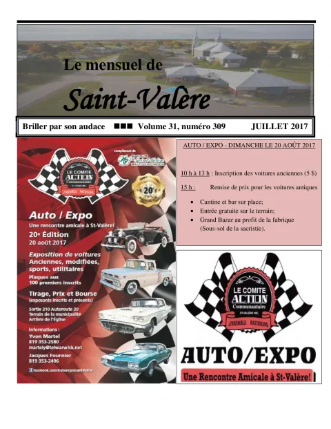 Le Mensuel de Saint-Valère Juillet 2017