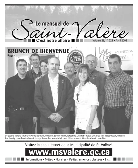 Le Mensuel de Saint-Valère Avril 2009