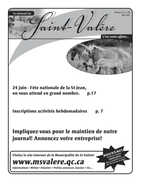 Le Mensuel de Saint-Valère Juin 2007